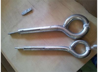 Øyebolt m/kile 25 mm/1'' x 275mm galv