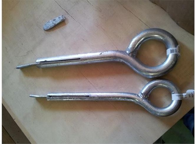 Hovedbilde Øyebolt m/kile 25 mm/1'' x 275mm galv