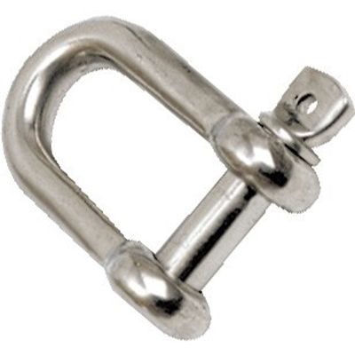 D-sjakkel, rett, syrefast 6mm