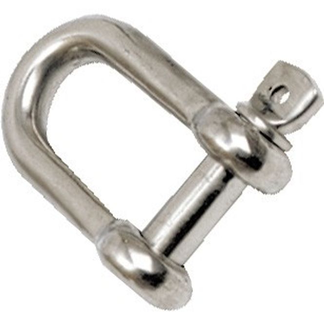 Hovedbilde D-sjakkel, rett, syrefast 6mm