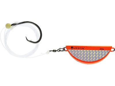 Westin Halibut Anti Twist Rig Circle Hook - 450gr - Orange Flash