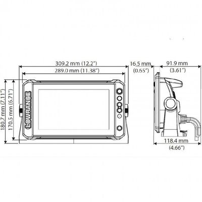 Lowrance Elite-9 FS ink Active Imaging 3-in-1