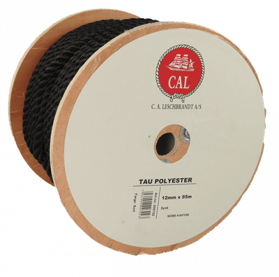 Tau Polyester 12mm Sort
